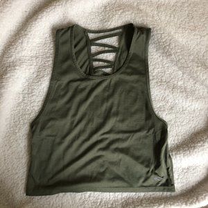 EUC Green Marika Workout Top